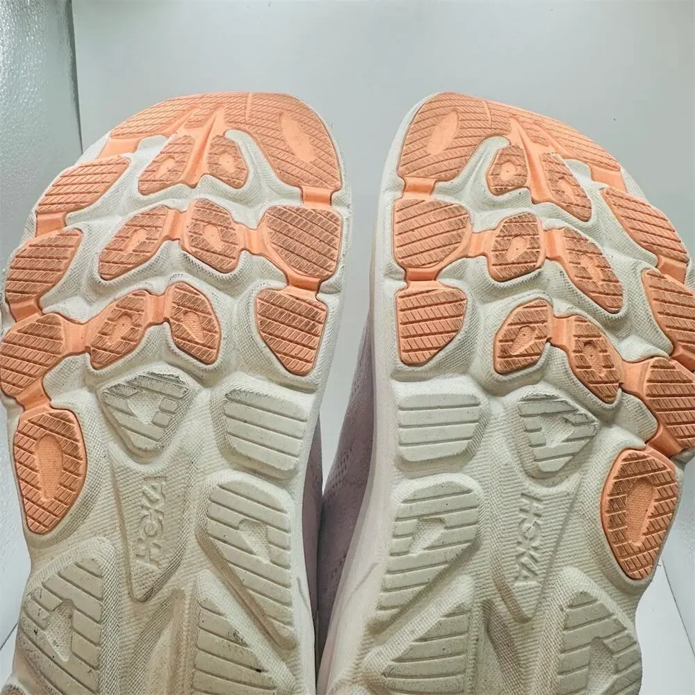 HOKA Clifton 10 Women's Running Shoes Lilac Cream/Tangerine Glow Size 8.5 B